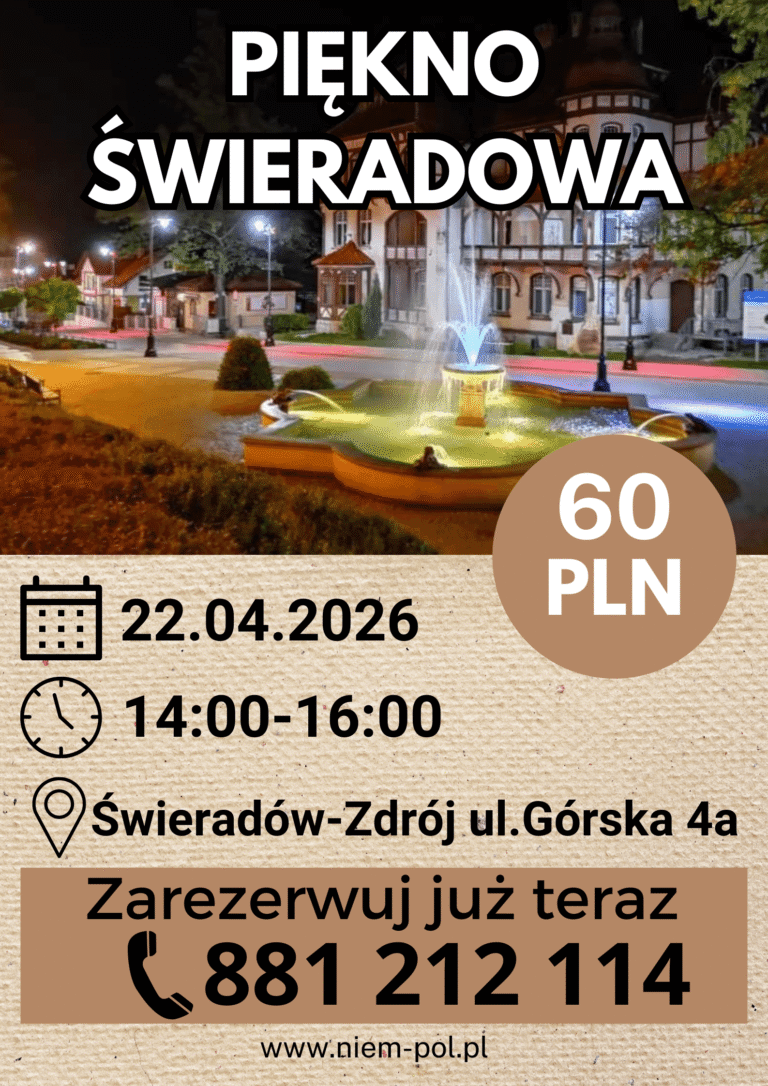 Piękno Świeradowa- wycieczka objazdowa 22.04