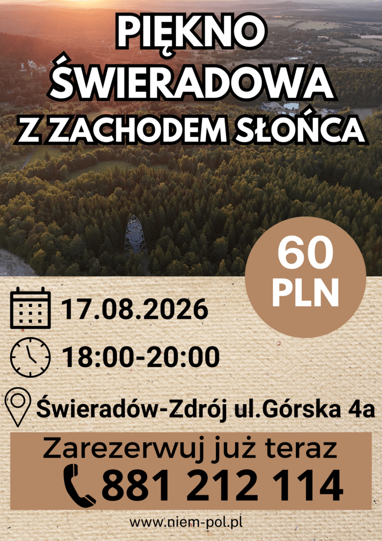 Piękno Świeradowa z zachodem słońca- wycieczka objazdowa 17.08