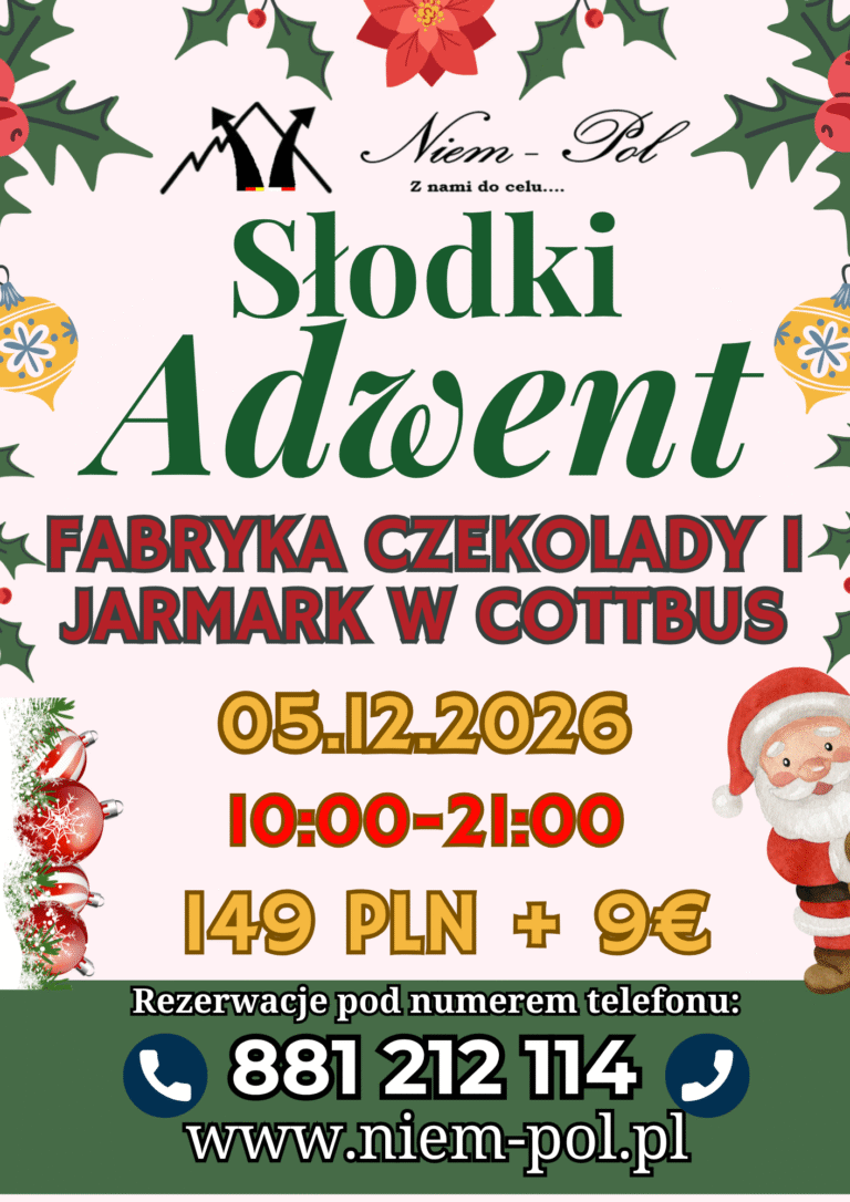 Fabryka Czekolady i jarmark w Cottbus 05.12.2026